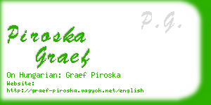 piroska graef business card